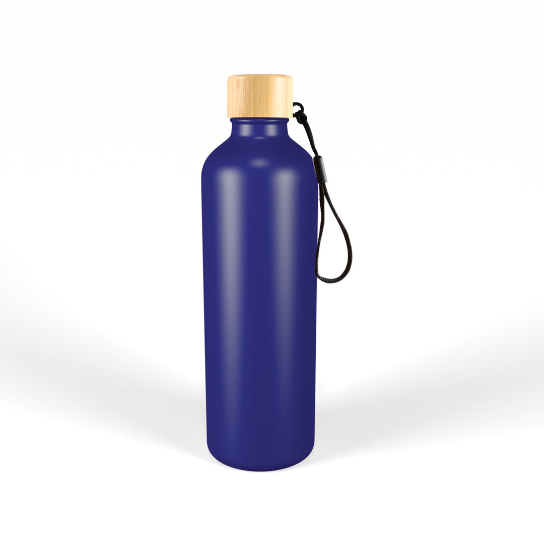 House of Uniforms The Gelato Drink Bottle with Bamboo Lid | 750ml Logo Line Navy