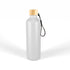 House of Uniforms The Gelato Drink Bottle with Bamboo Lid | 750ml Logo Line White