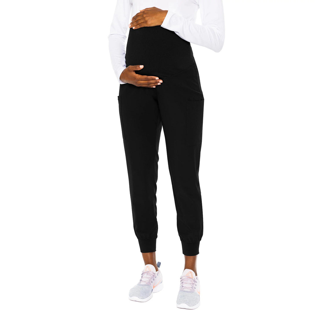 House of Uniforms The Maternity Jogger Pant Med Couture Black