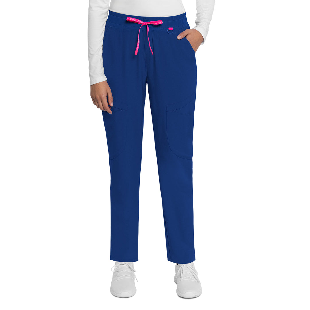 House of Uniforms The Mid Rise Drawstring Tapered Leg Scrub Pant | Ladies Med Couture Royal