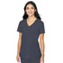 House of Uniforms The 3 Pocket V Neck Top | Ladies Med Couture Pewter