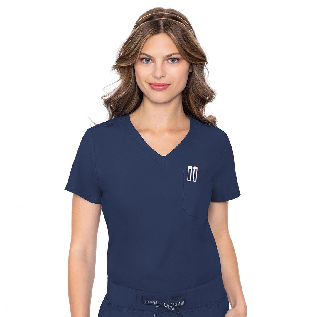 House of Uniforms The One Pocket Top | Ladies Med Couture Navy