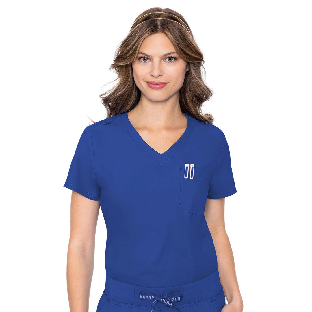 House of Uniforms The One Pocket Top | Ladies Med Couture Royal