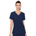 House of Uniforms The Side Pocket V Neck Top | Ladies Med Couture Navy