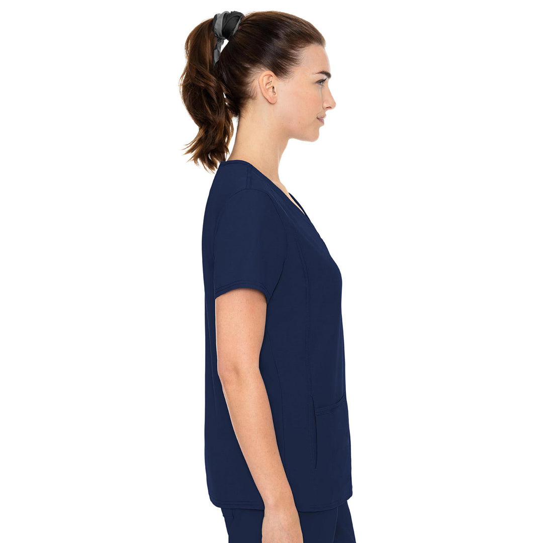 House of Uniforms The Side Pocket V Neck Top | Ladies Med Couture