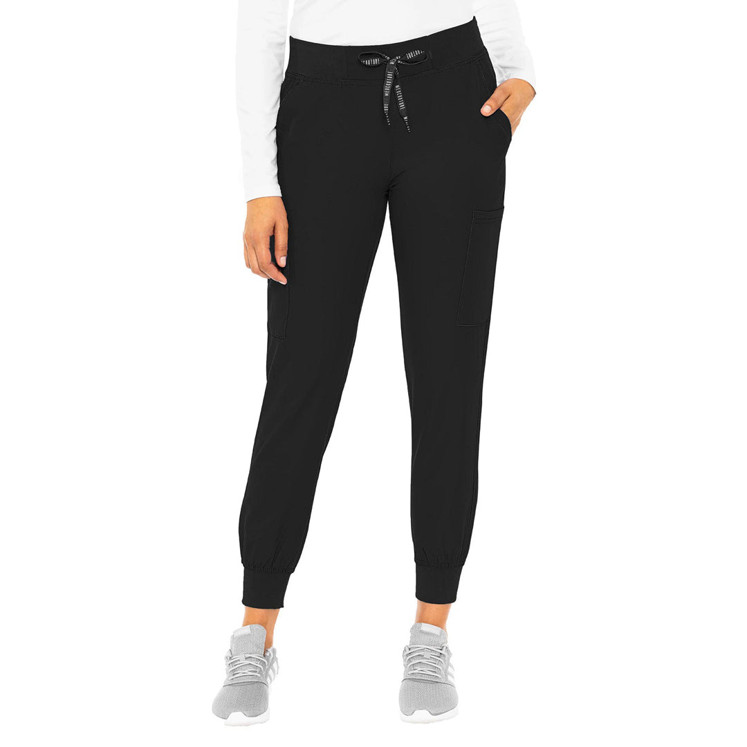 House of Uniforms The Jersey Knit Jogger | Ladies Med Couture Black