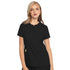 House of Uniforms The Zip Front Henley Top | Ladies Med Couture Black