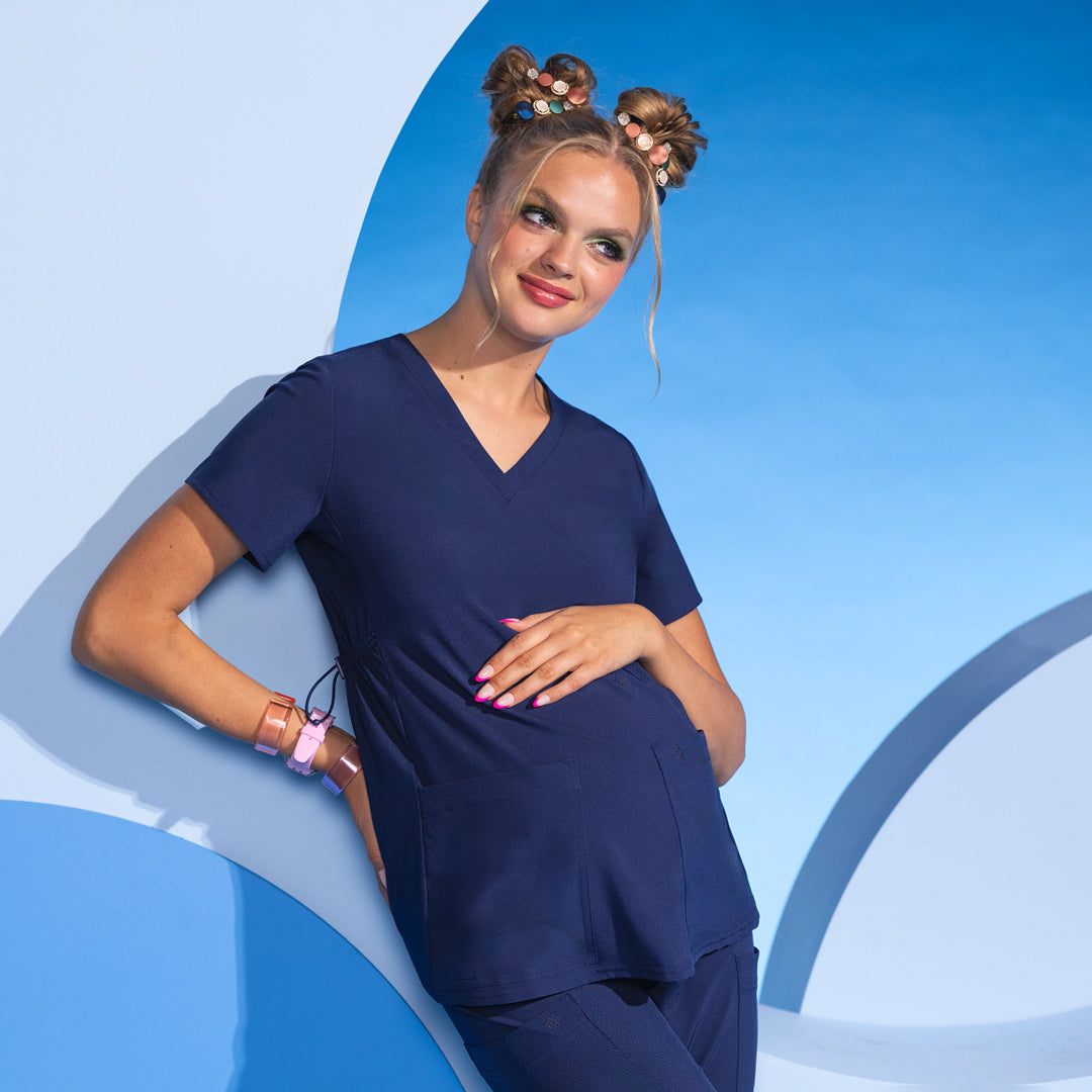 House of Uniforms The V Neck Maternity Scrub Top Med Couture