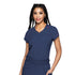 House of Uniforms The Quarter Zip V-Neck Tuckable Top | Ladies Med Couture Navy