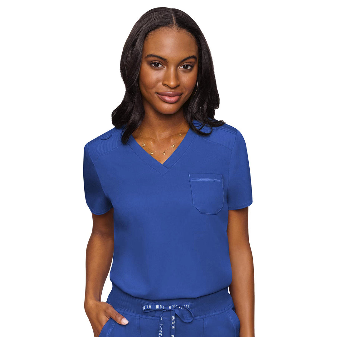 House of Uniforms The V Neck Tuck In Scrub Top | Ladies Med Couture Royal