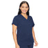 House of Uniforms The V Neck Shirt Tail Top | Ladies Med Couture Navy