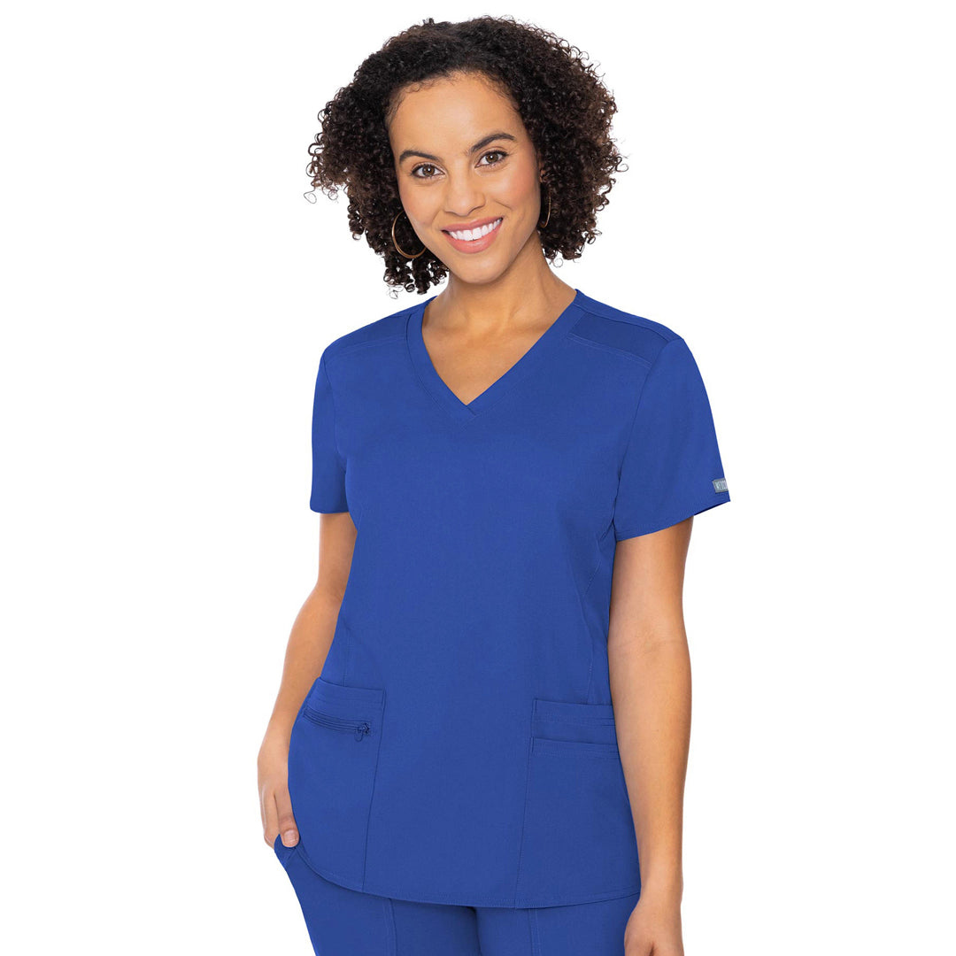 House of Uniforms The 4 Pocket Scrub Top | Ladies Med Couture Royal