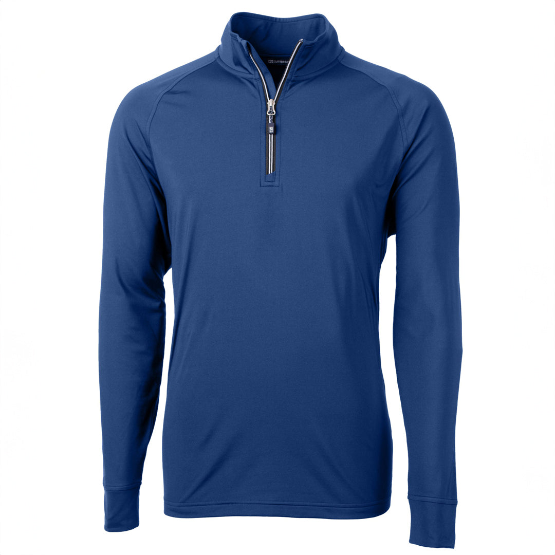 House of Uniforms The Adapt Half Zip Top | Mens Cutter and Buck Tour Blue