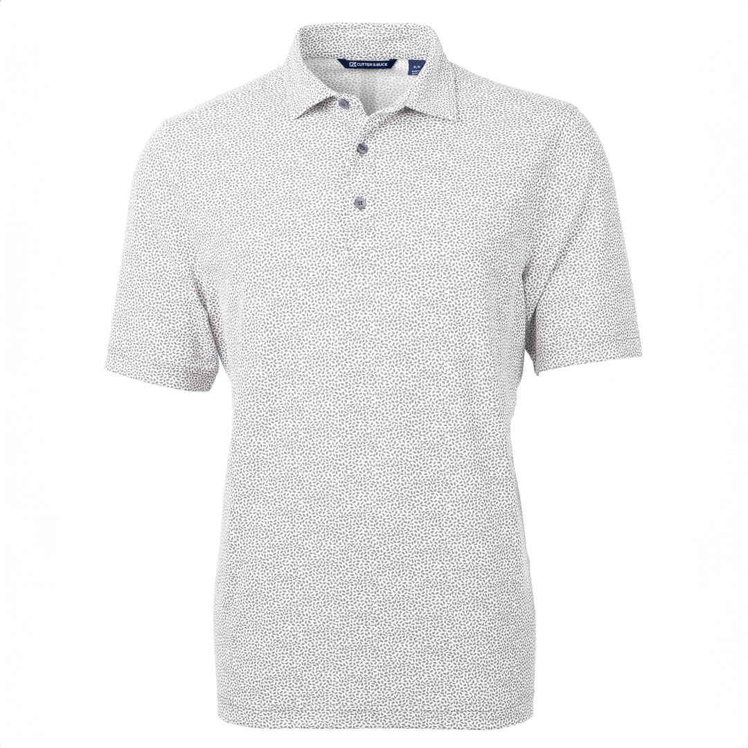 House of Uniforms The Virtue Botanical Print Polo | Mens Cutter and Buck Polished