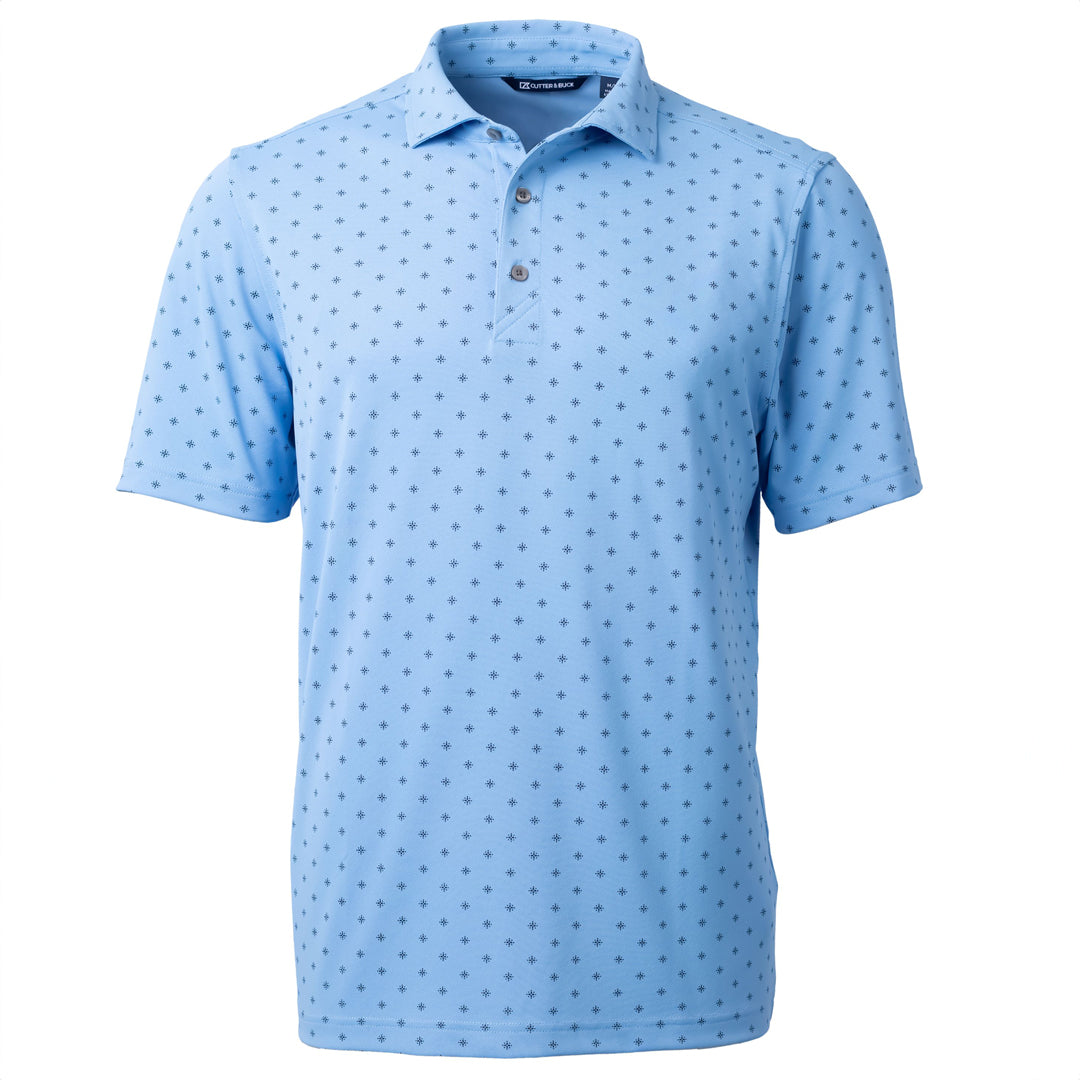 House of Uniforms The Virtue Tile Print Polo | Mens Cutter and Buck Atlas