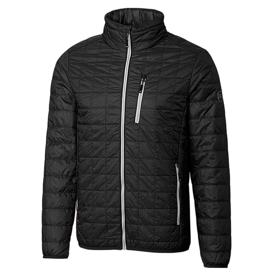 House of Uniforms The Rainier Jacket | Mens Cutter and Buck Black