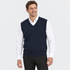 MTF The Wool V Neck Vest | Mens Navy Vests