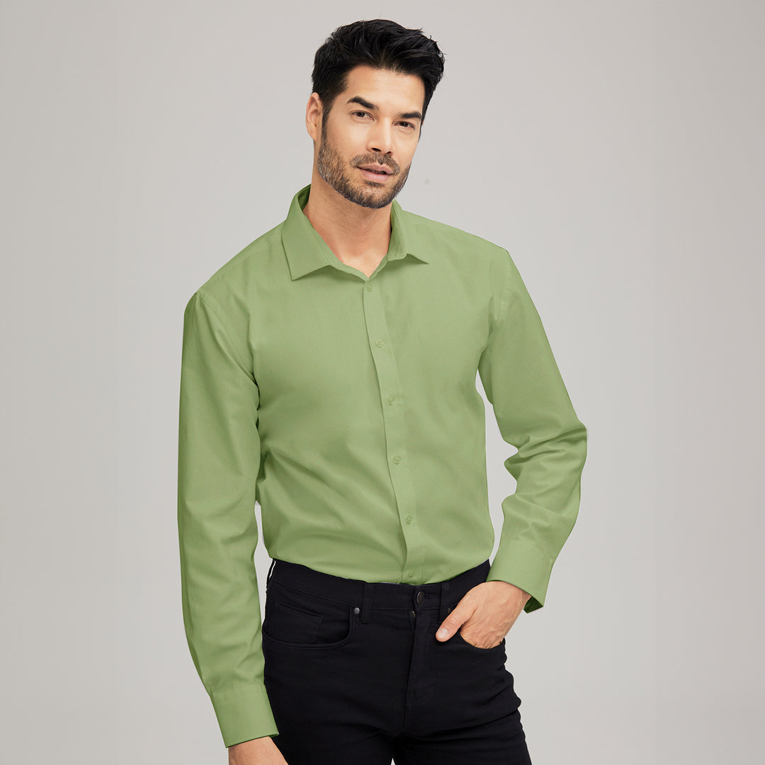 House of Uniforms The Comfort Shirt | Mens Corporate Comfort Green