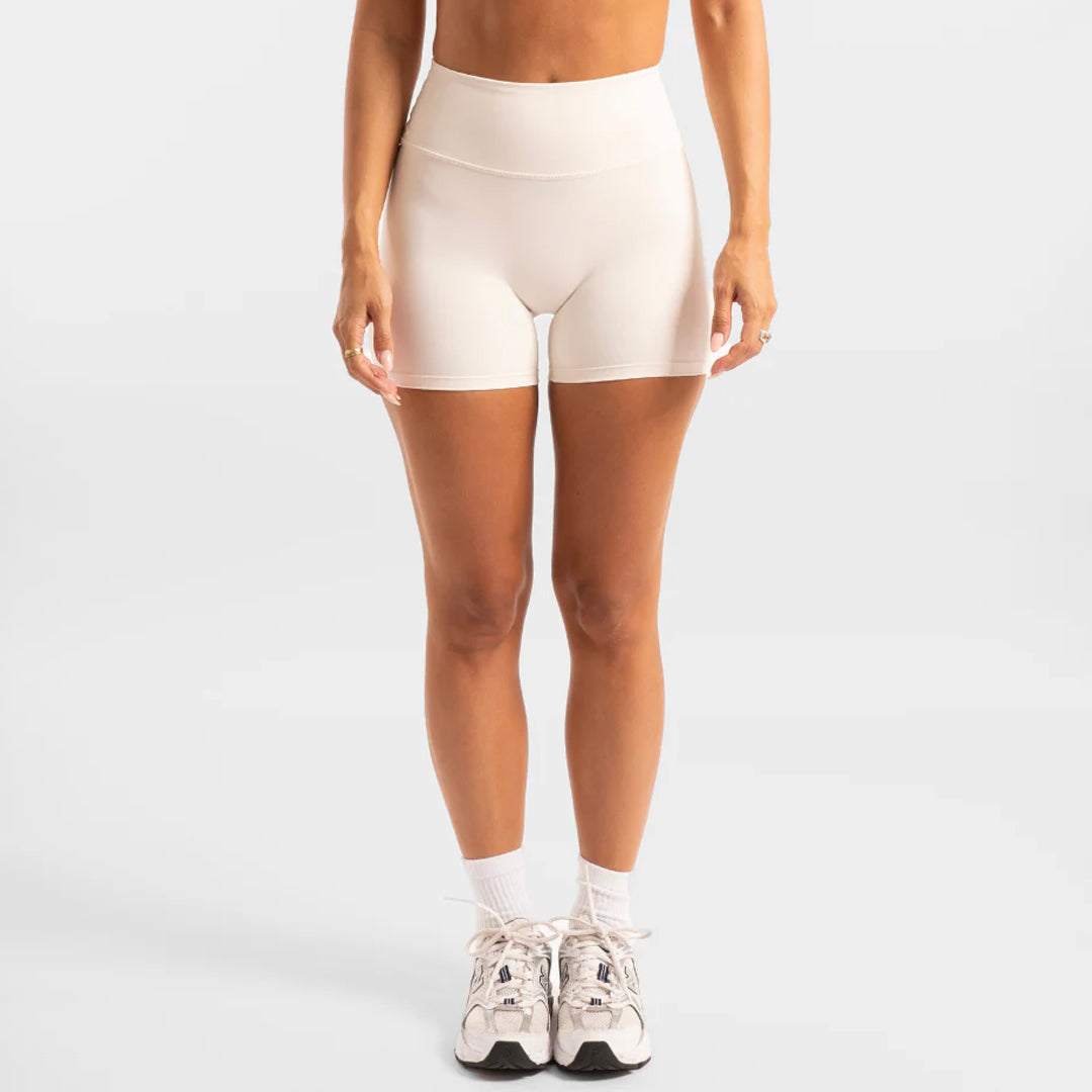 House of Uniforms Not Your Basic Shorts 4 Inch | Ladies Active Basics Off White