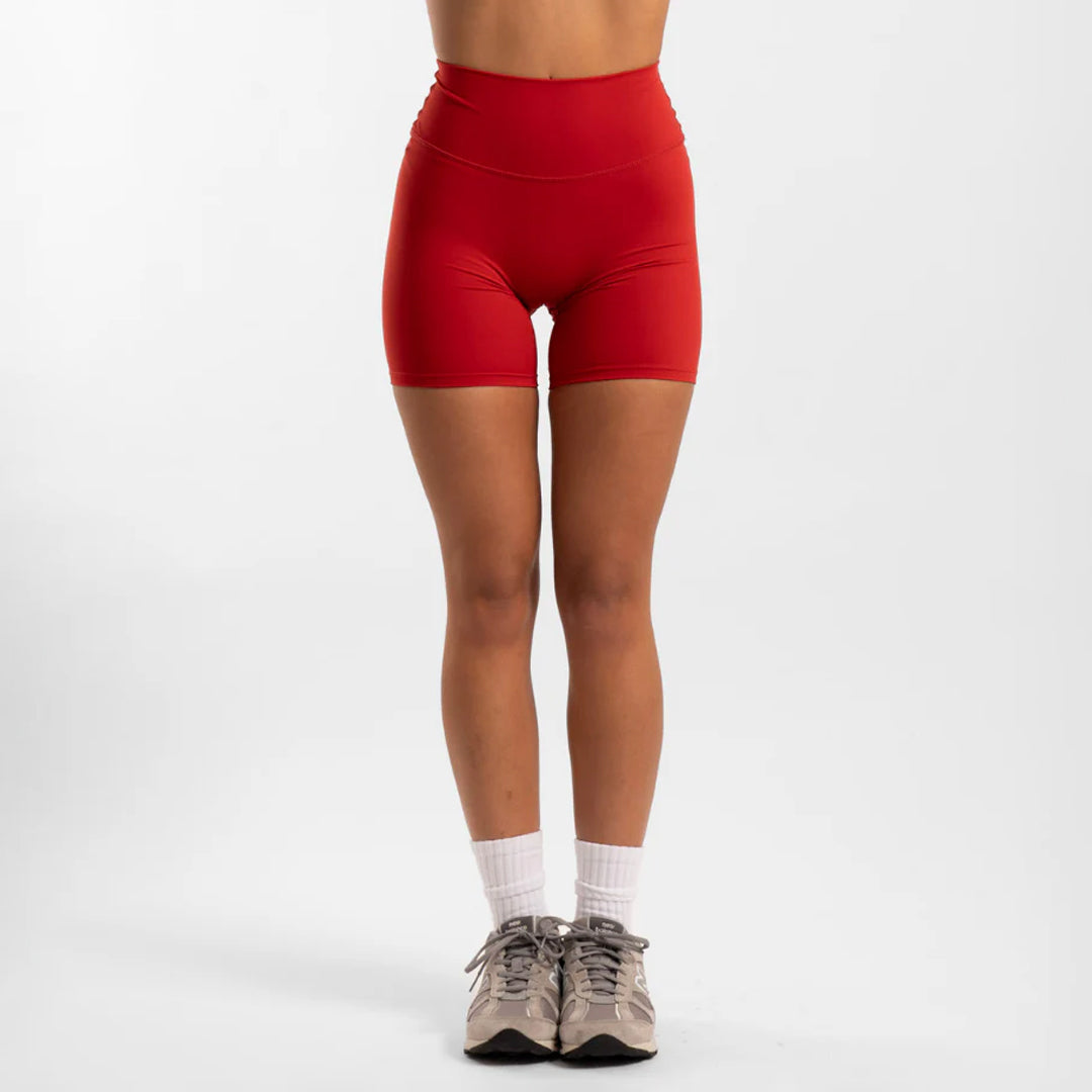 House of Uniforms Not Your Basic Shorts 6 Inch | Ladies Active Basics Red