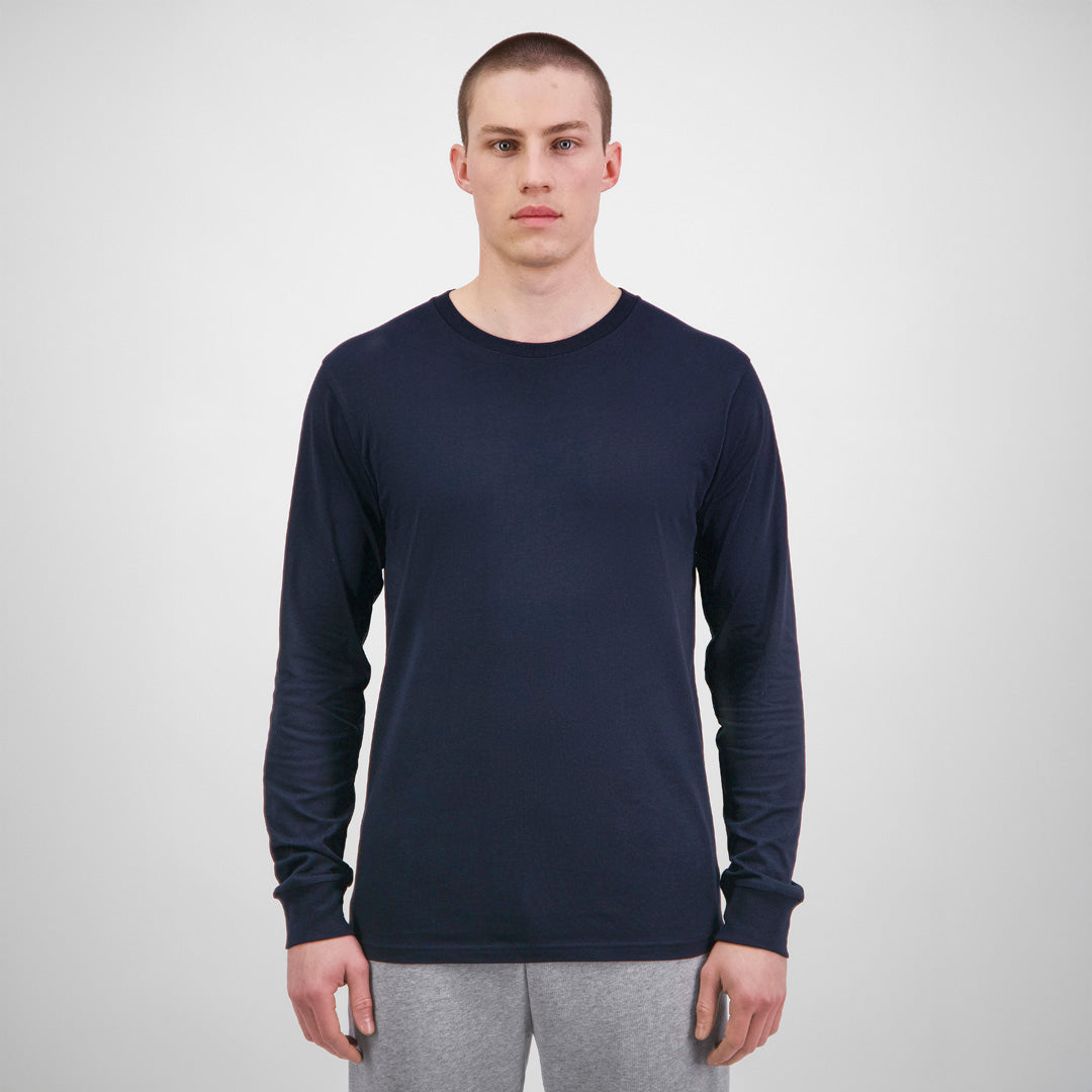 House of Uniforms The Basis Tee | Long Sleeve | Mens Goodmates Navy
