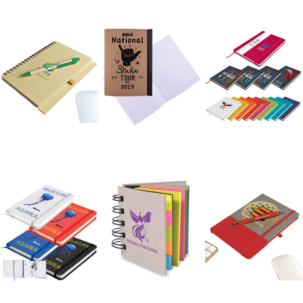 House of Uniforms Note Books | Custom Printed Logo Line