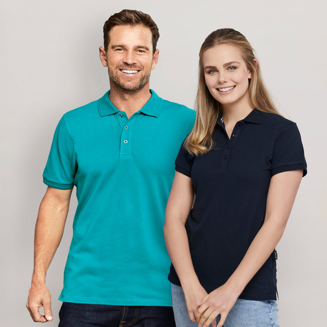 House of Uniforms The Oceanic Polo | Mens | Short Sleeve Stencil