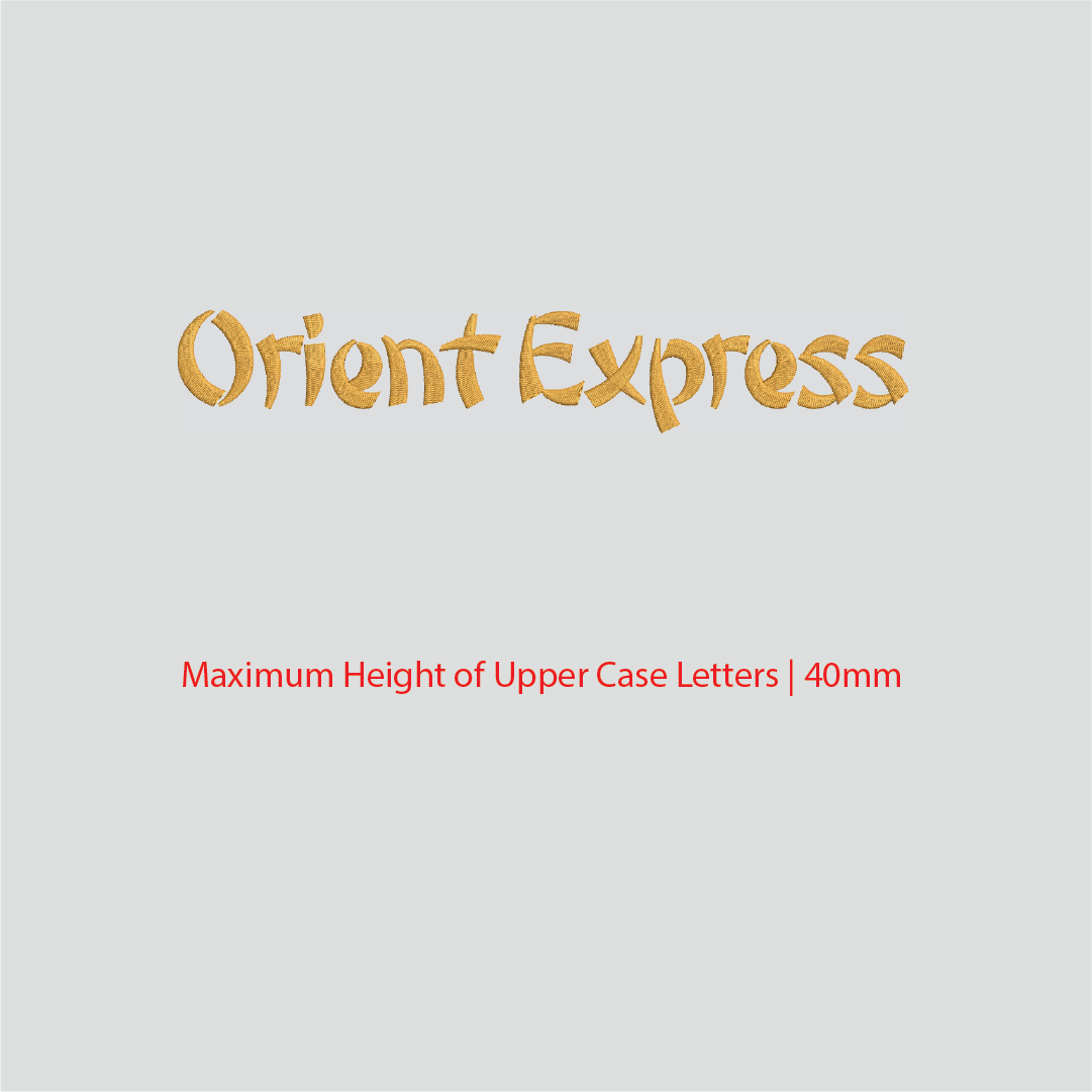 House of Uniforms Embroidery | Personal Names | Medium House of Uniforms Orient Express