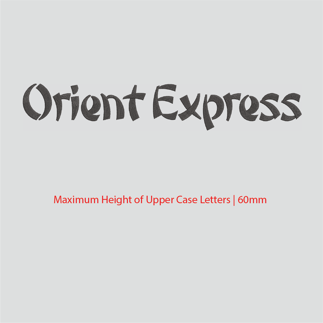 House of Uniforms Embroidery | Personal Names | Large House of Uniforms Orient Express
