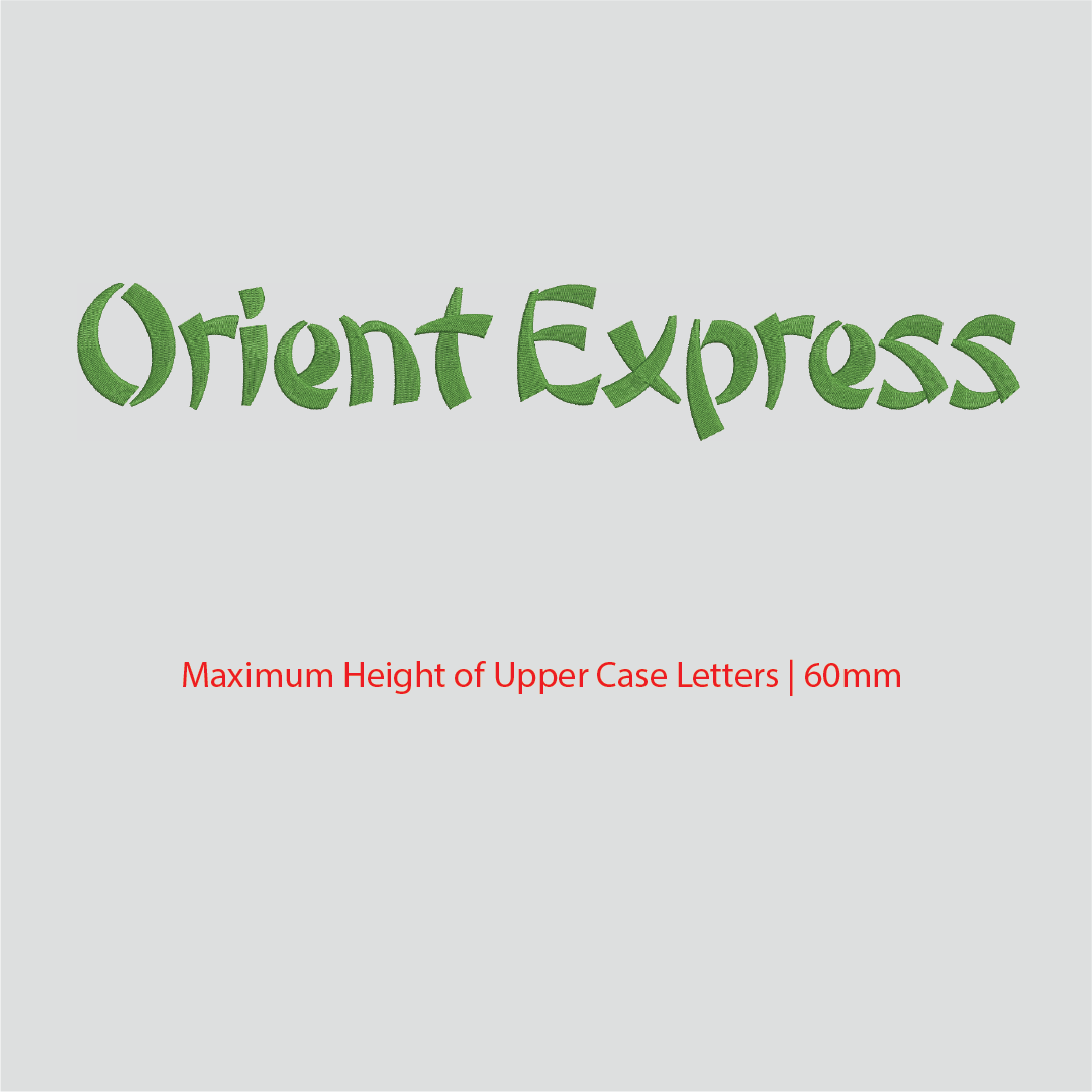 House of Uniforms Embroidery | Personal Names | Large House of Uniforms Orient Express