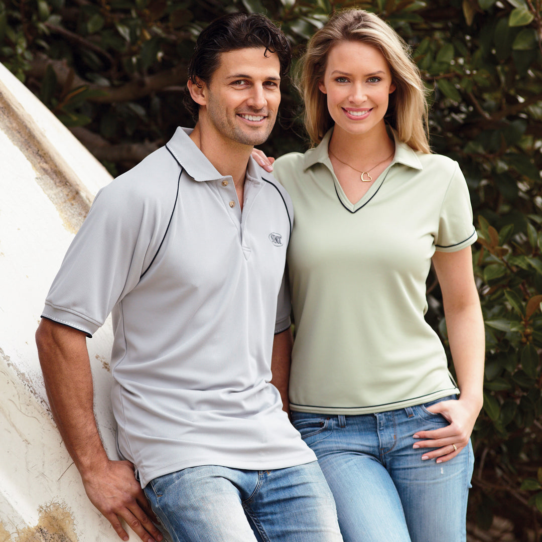 House of Uniforms The Cool Dry Original Polo | Mens | Short Sleeve Stencil