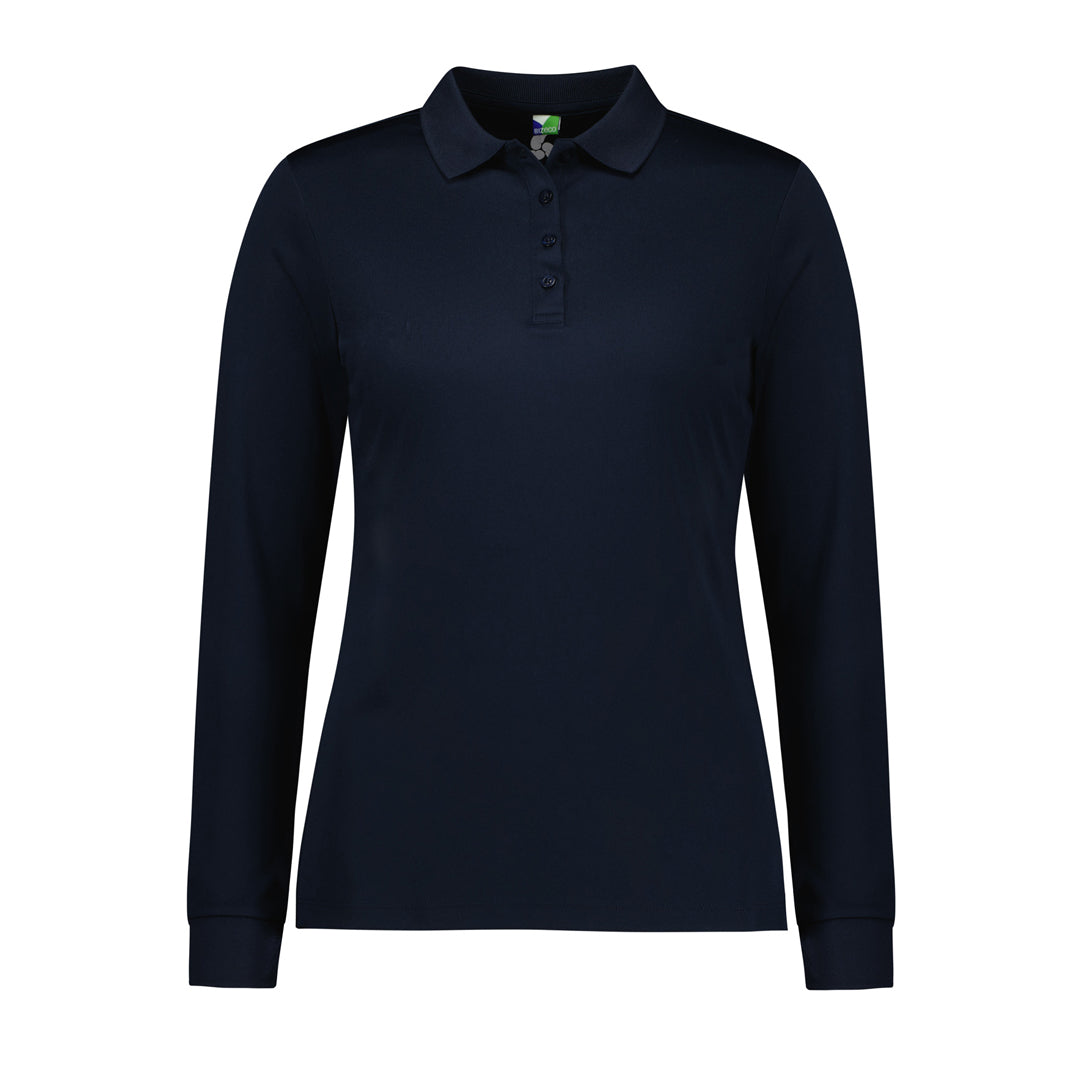 House of Uniforms The Action Polo | Ladies | Long Sleeve Biz Collection Navy