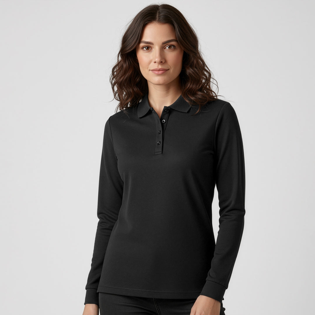 Biz Collection The Action Polo | Ladies | Long Sleeve Shirts & Tops