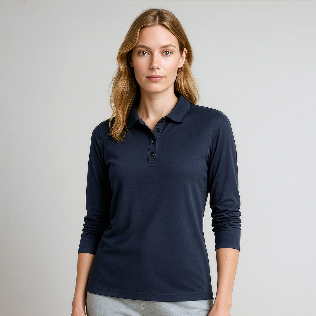 Biz Collection The Action Polo | Ladies | Long Sleeve Shirts & Tops