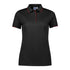 House of Uniforms The Focus Polo | Short Sleeve | Ladies Biz Collection Black/Red