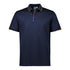 House of Uniforms The Focus Polo | Short Sleeve | Mens Biz Collection Navy/Gold