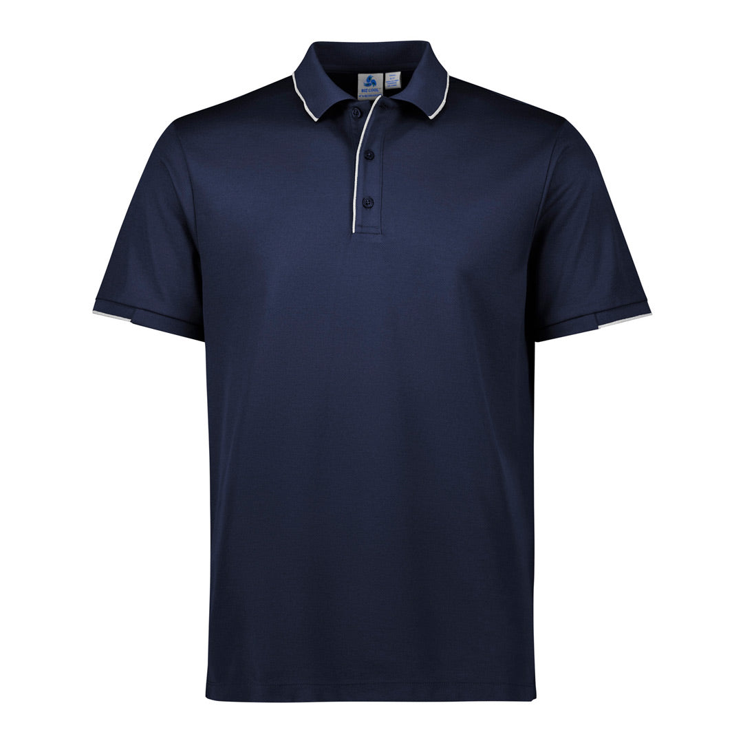 House of Uniforms The Focus Polo | Short Sleeve | Mens Biz Collection Navy/White