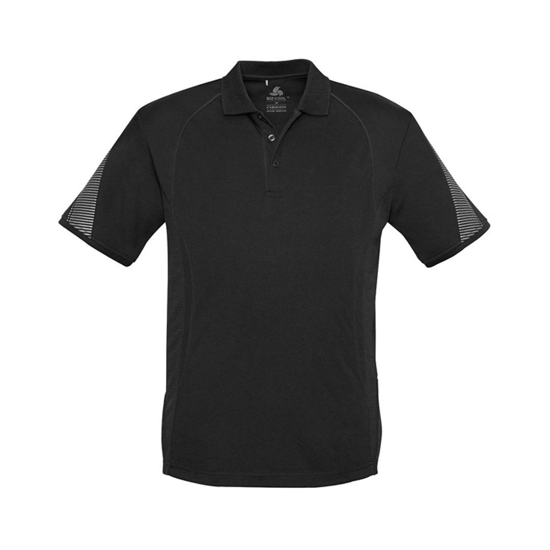 Biz Collection The Razor Polo | Mens | Short Sleeve Black/Black Shirts & Tops