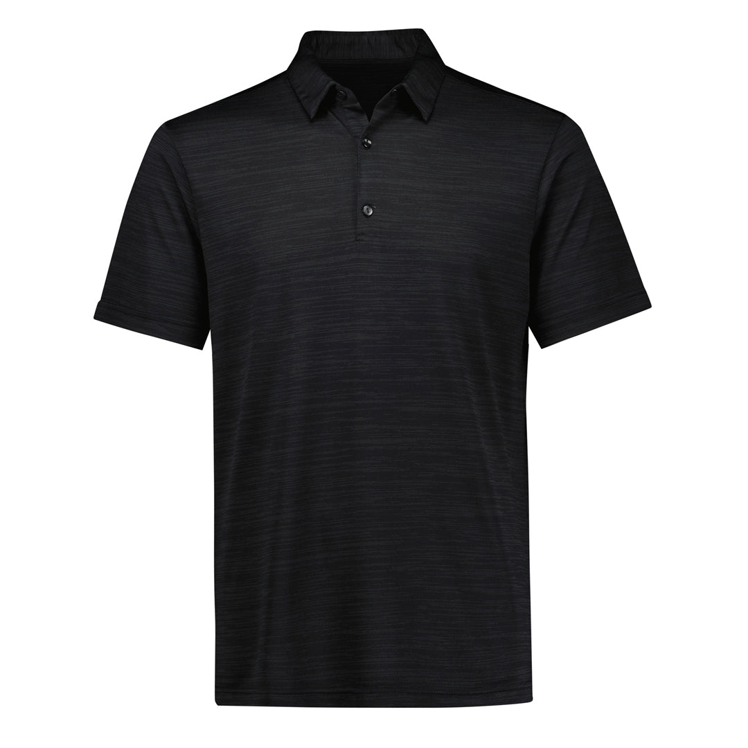 House of Uniforms The Orbit Polo | Mens | Short Sleeve Biz Collection Black