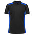 House of Uniforms The Grid Polo | Adults | Short Sleeve Biz Collection Black/Royal