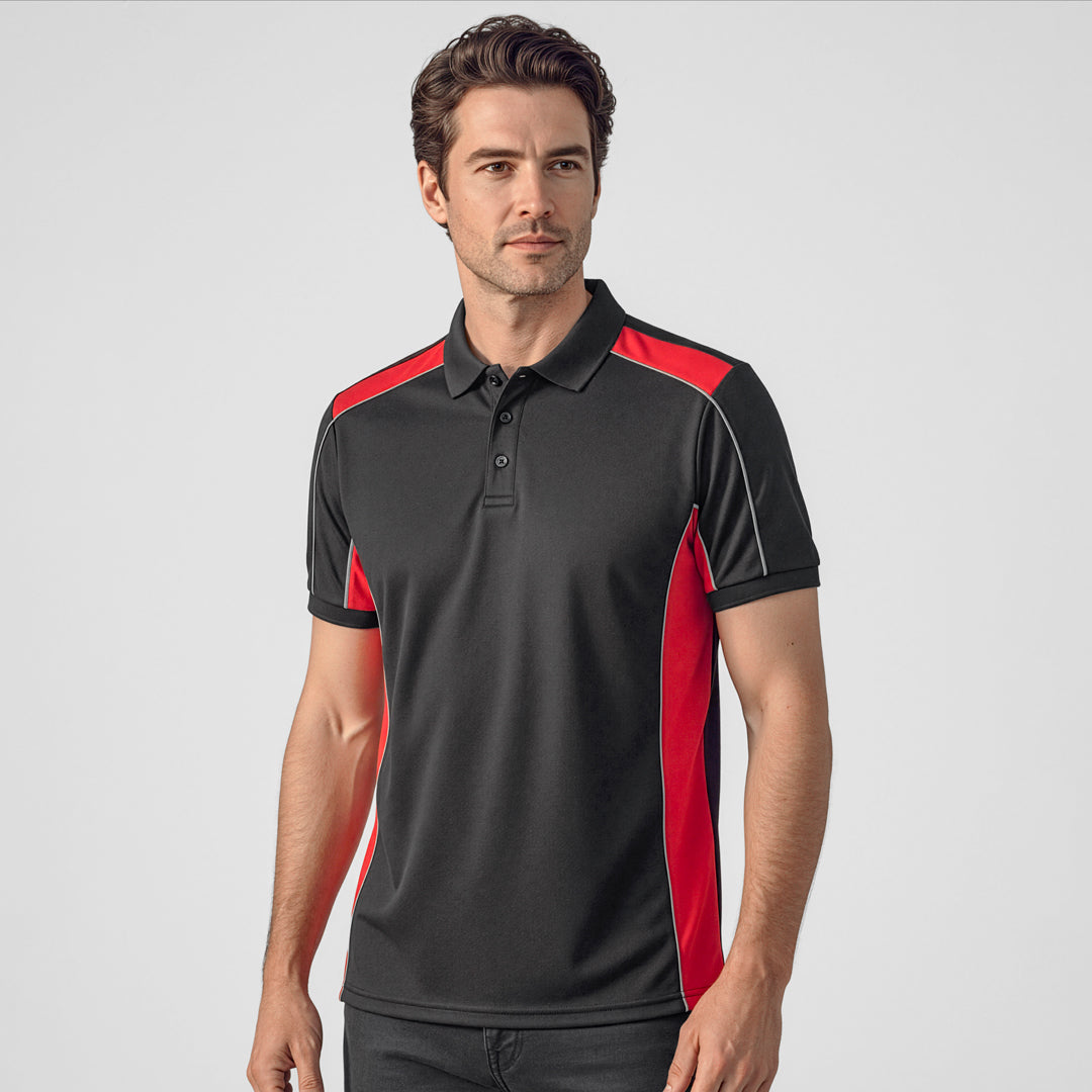 Biz Collection The Grid Polo | Adults | Short Sleeve Shirts & Tops