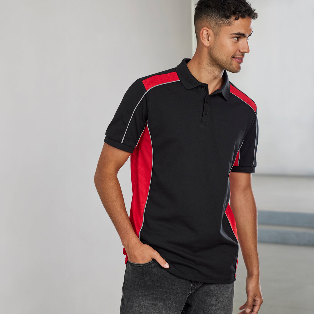 House of Uniforms The Grid Polo | Adults | Short Sleeve Biz Collection 