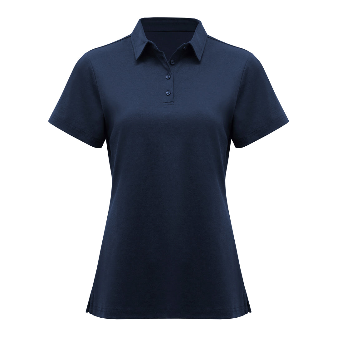 Biz Collection The Lotus Polo | Ladies | Short Sleeve Navy Shirts & Tops