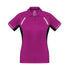 House of Uniforms The Renegade Polo | Ladies | Clearance Biz Collection Magenta/Black/Silver