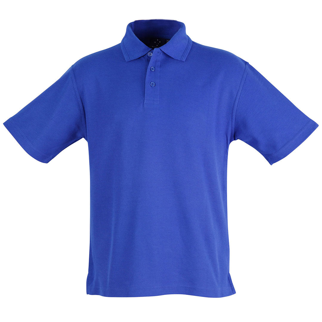 House of Uniforms The Traditional Pique Knit Polo | Adults Winning Spirit Royal