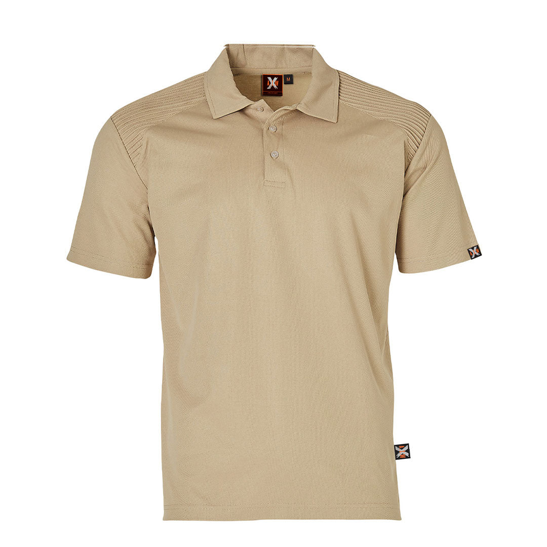 House of Uniforms The Stitched Shoulder Polo | Adults Winning Spirit Beige