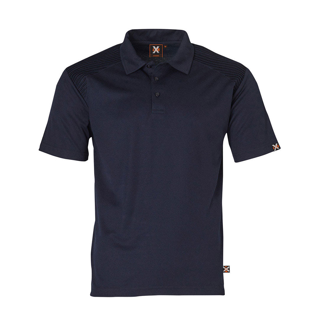 House of Uniforms The Stitched Shoulder Polo | Adults Winning Spirit Navy