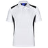 House of Uniforms The Winner Contrast Polo | Mens | Bright Colours Winning Spirit White/Black