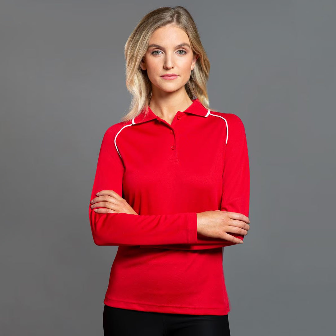 Winning Spirit The Champion Polo | Ladies | Long Sleeve Shirts & Tops