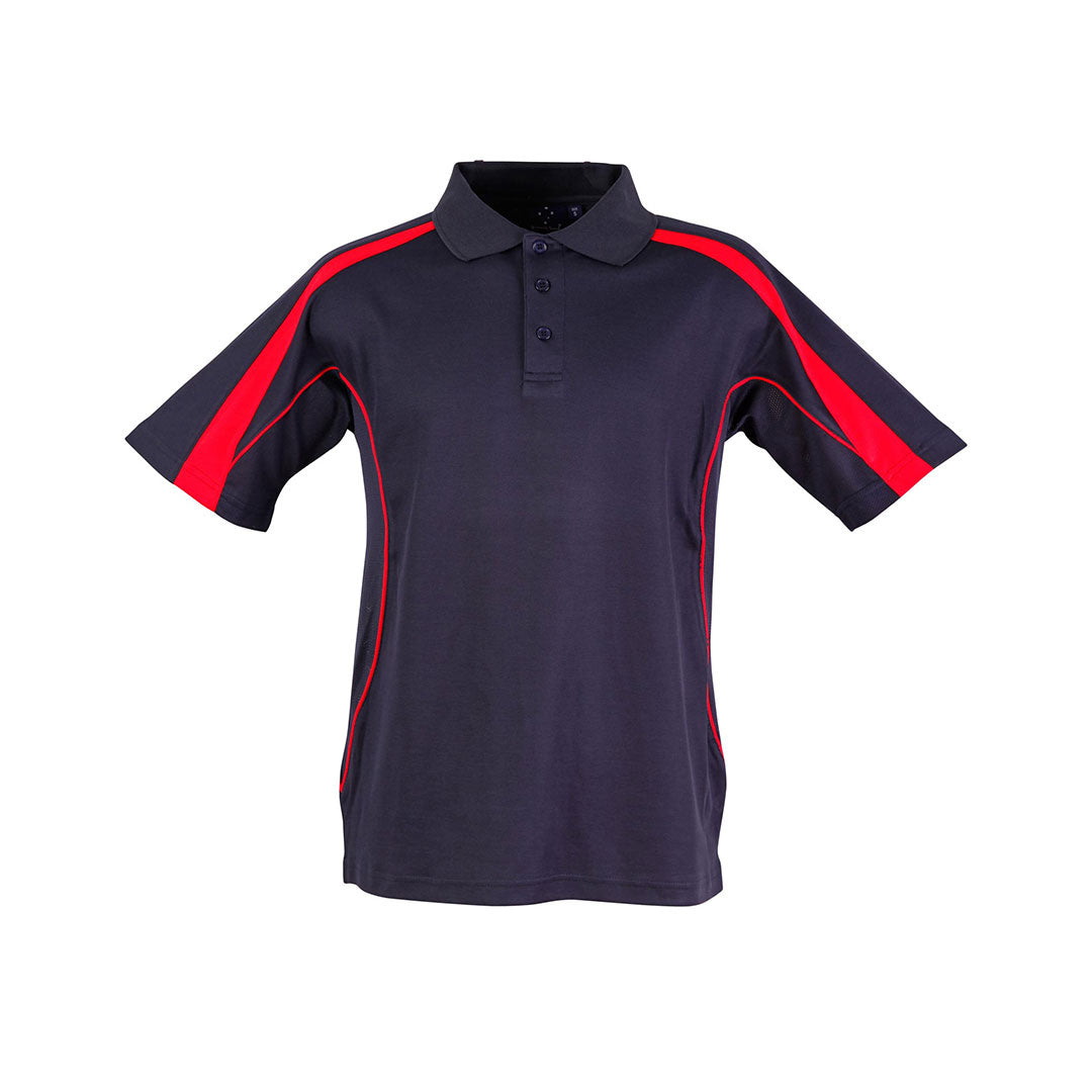 House of Uniforms The Legend Polo | Dark Colours | Kids | Short Sleeve Winning Spirit Navy/Red